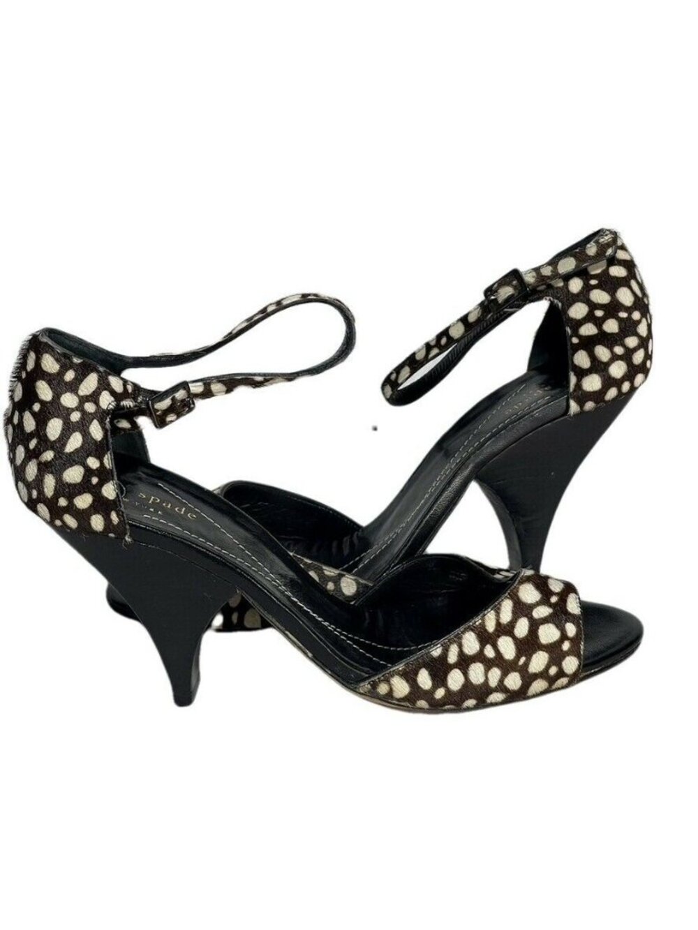 Kate Spade New York Womens Size 8 Open-Toe Heels Animal Print - Picture 12 of 12